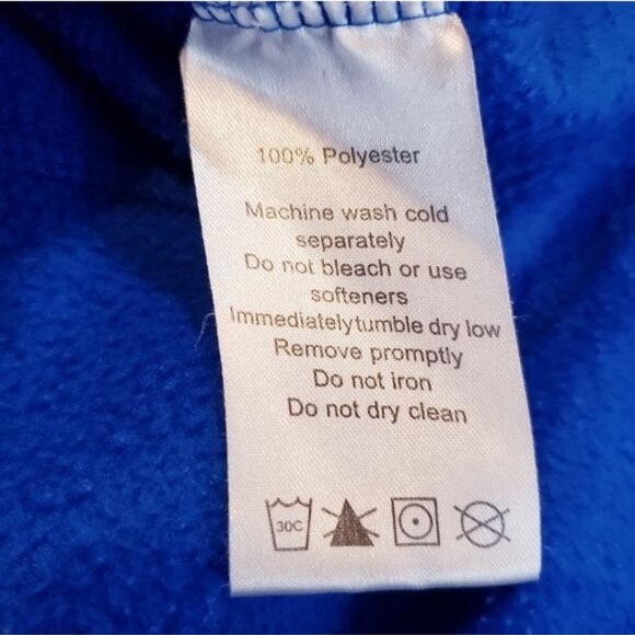 Toys R Us Blue Fleece Full Zipper Front Jacket Women's Ladies Size XL - Picture 7 of 9